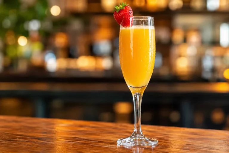Imagem da Receita de Mimosa de Laranja com Morango.