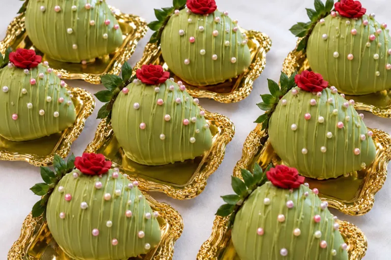 Imagem da Receita de Morango Gourmet com Brigadeiro de Pistache.