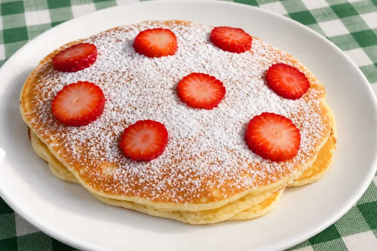 Imagem da Receita de Panqueca de Banana com Leite Ninho para o Café da Manhã.