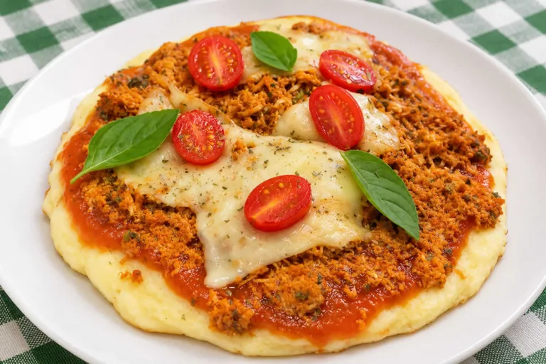 Imagem da Receita de Pizza de Massa de Batata com Iogurte.