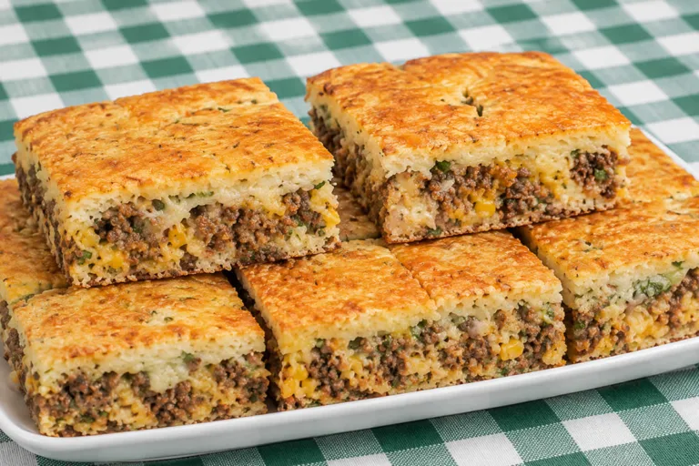 Imagem da Receita de Torta de Liquidificador de Carne Moída Sem Leite.